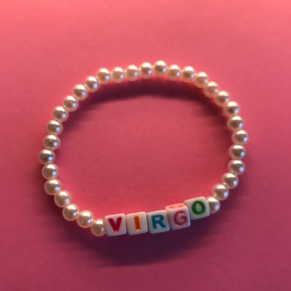 Virgo Faux Pearl Beaded Bracelet ♍️